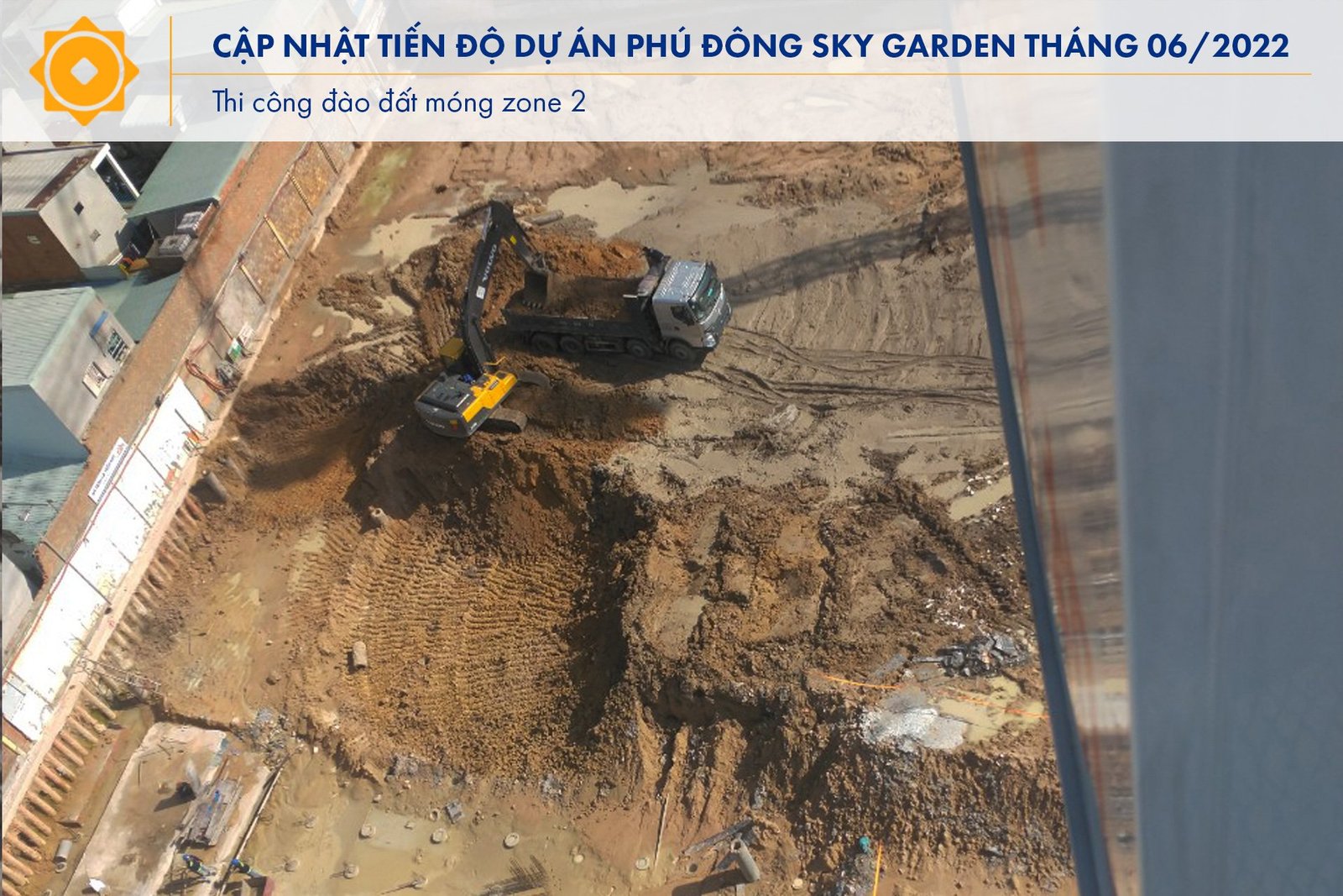 Tiến độ dự án Phú Đông Sky Garden 6/2022