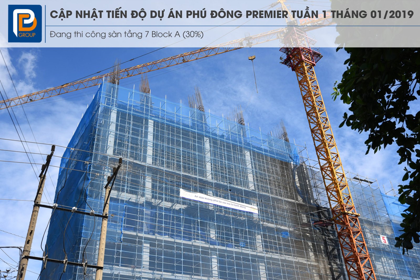 Tiến độ dự án Phú Đông Premier tháng 01/2019