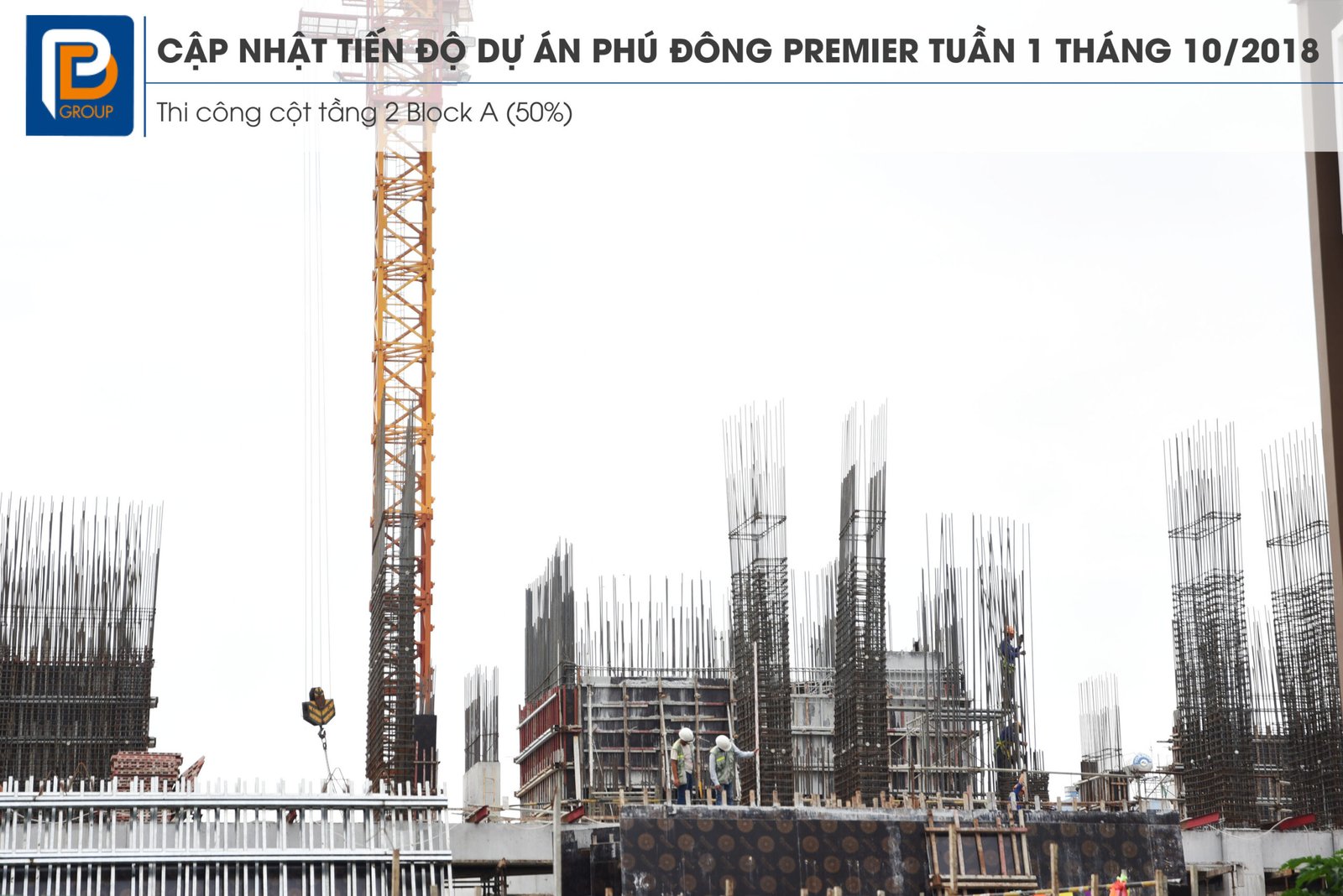 Tiến độ dự án Phú Đông Premier Tuần 01 tháng 10/2018