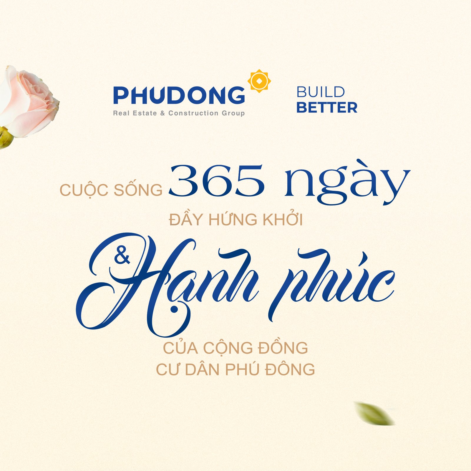 CUỘC SỐNG 365 NGÀY ĐẦY HỨNG KHỞI VÀ HẠNH PHÚC CỦA CỘNG ĐỒNG CƯ DÂN PHÚ ĐÔNG